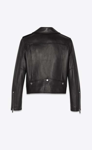 motorcycle jacket in plunged lambskin